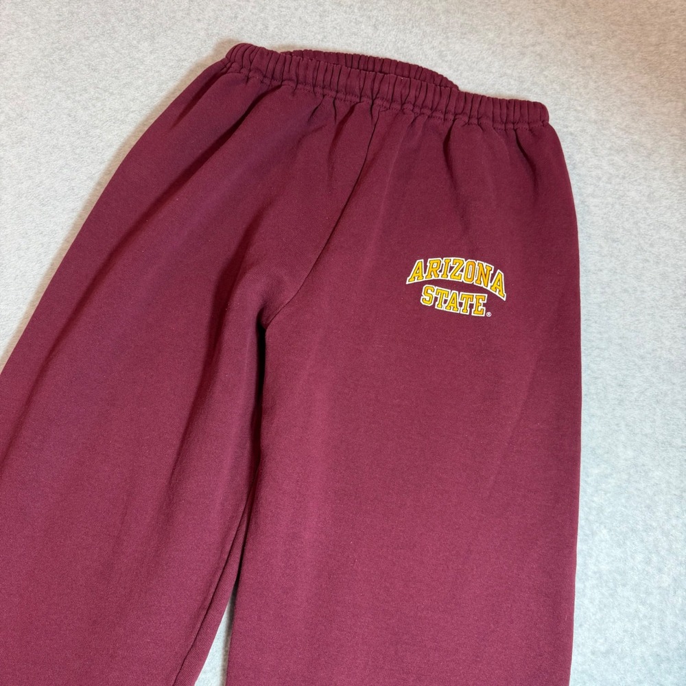 Russell Athletic Sweatpants Mens Large Maroon Arizona State Sun Devils Fleece